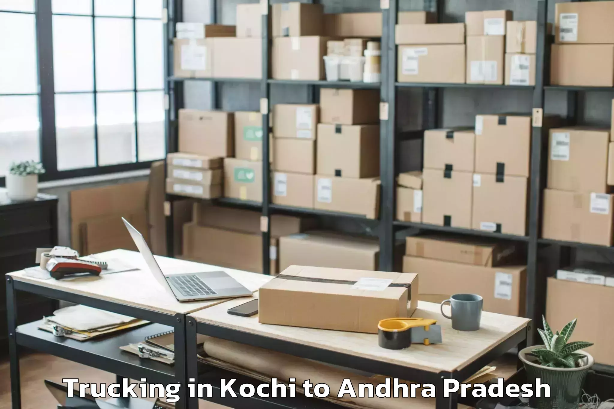 Easy Kochi to Pulivendula Trucking Booking